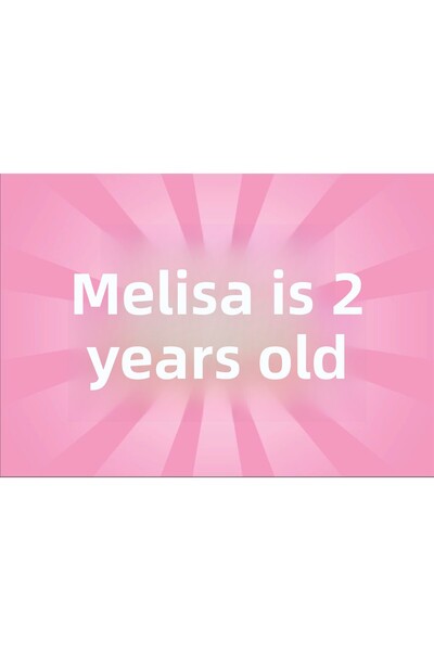 Reysa Tasarım لافتة عيد ميلاد وردية -1 100X150 سم