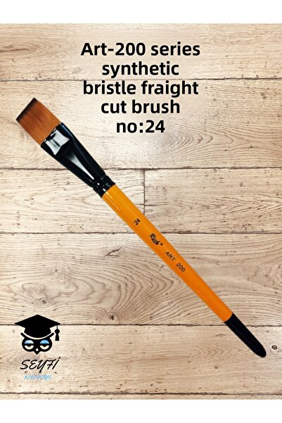 SEYFİKİRTASİYE فرشاة شعيرات صناعية مسطحة من سلسلة ART-200 رقم: 24