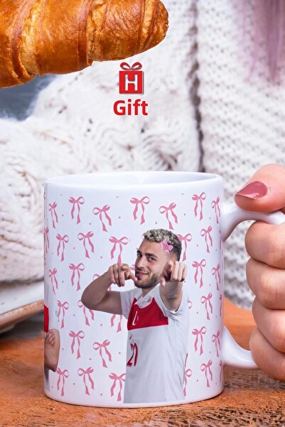 HEDİYELİKS كوب مطبوع بتصميم خاص من Barış Alper Yilmaz مع شريط - 360 °   مطبوعة