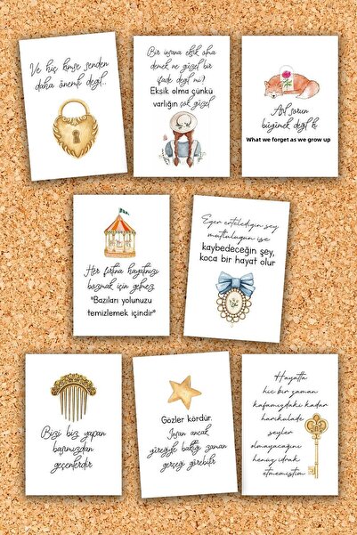 Pankart Evi 8 بطاقات قهوة تحفيزية