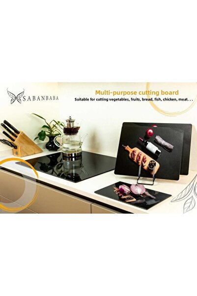 Saban Glass Cutting Board 29X34 cm - Model 1201