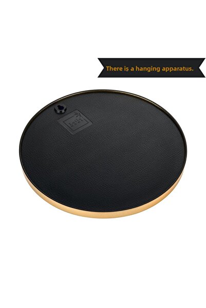 Leila 2 Pieces Round Mirrored Presentation Holder Gold 24X24 Coffee and Tea Presentation Tray