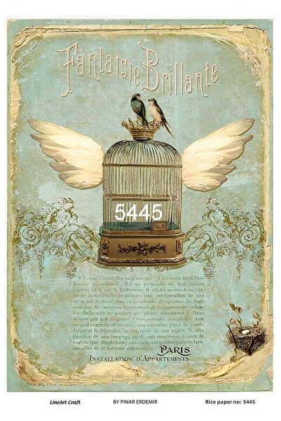 LİNEART ورق ديكوباج نحاسي Lineart رقم: L5445