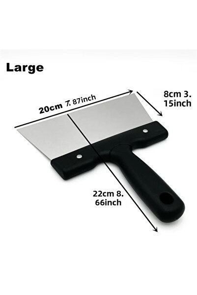 Choice ملعقة طلاء كبيرة 20 سم لمكشطة الشوكولاتة ومكشطة العجين المصنوعة من الفولاذ المقاوم للصدأ