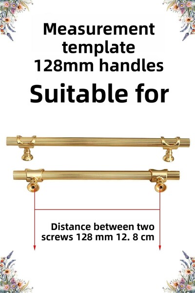 Badem10 Arsin Mâner metalic auriu 128 mm-12,8 cm Mobilier dulap Sertar de bucătărie Mânere uși dulap Mâner