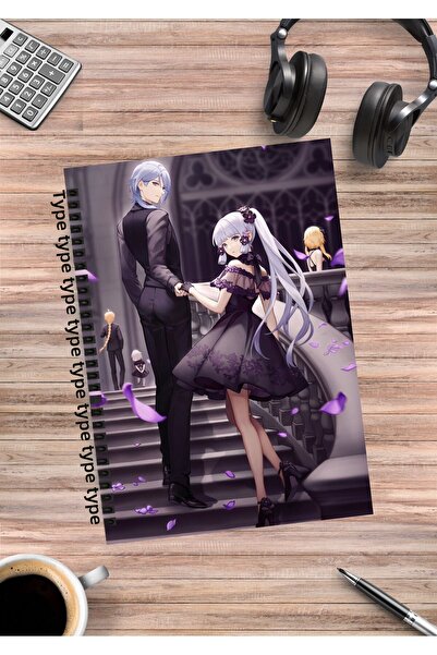 mertfigur Genshin Ayaka Ayato Kamisato Caiet cu spirală A5 (50 de pagini)