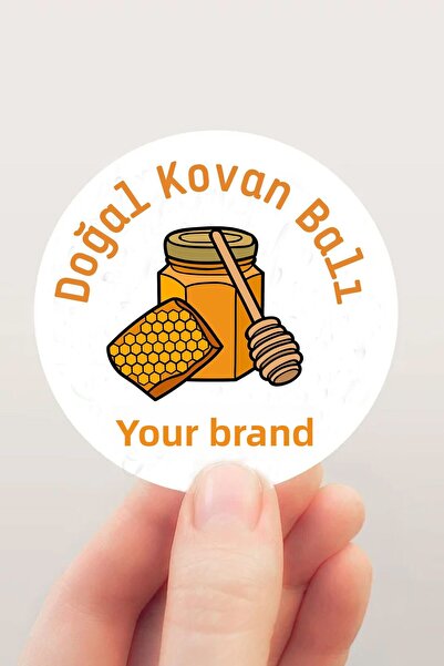 Runrux Natural Honeycomb Honey Labels for Your Brand and Boutique Businesses ...