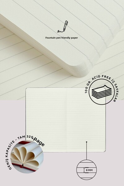 Victoria's Journals Nota Bene Spiral Premium Hard Cover Notebook, 21x29.7 cm, Striped