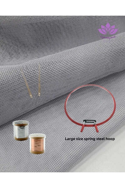 LİLYHOBBYLAND Wire Breaking Starter Kit (Grey Square Tulle, 2 Pieces Crown Wi...