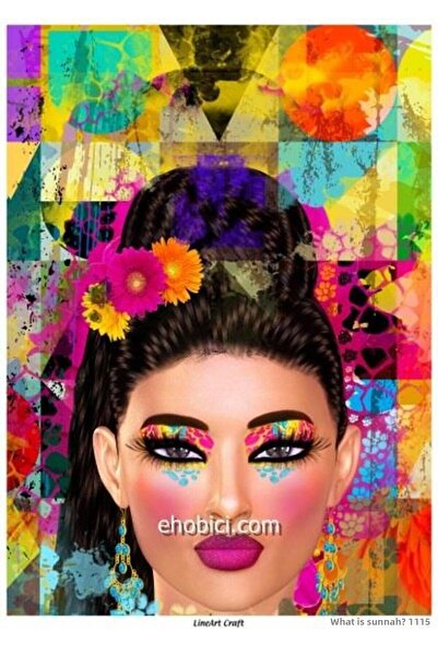 ehobici Lineart Brass Decopage Paper Model - 3296