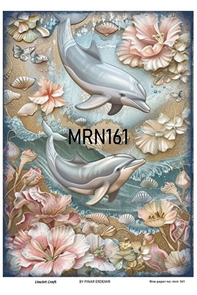 LİNEART Marine Series Mrn161 - 30*42 cm Brass Decopage