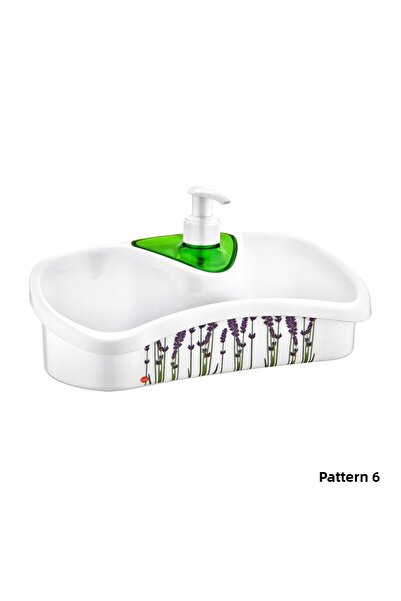 Emofom Daisy Sponge Chamber Kitchen & Bathroom Liquid Detergent Dispenser