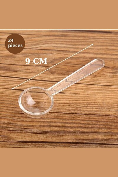 Vivart ملعقة قياس مسحوق القهوة التوابل الصغيرة 9 سم - 24 ملعقة توابل