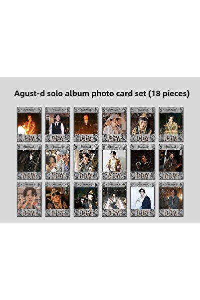 Güneş Kırtasiye Set de cărți foto Bts Suga D-day Album (Agust D) 18 carduri