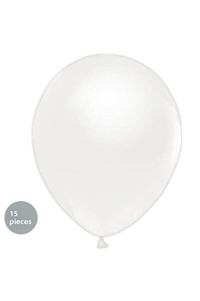 Parti Dükkanım بالون أبيض 15 قطعة