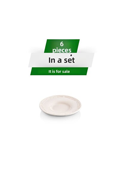 Alezy 653 Göreme Melamine Thermostar Orchid Tea Plate 11 cm White