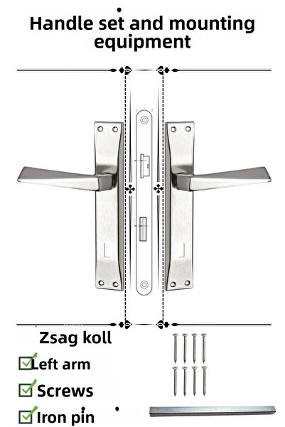KAİZEN مقبض باب الغرفة - مرآة انعكاسية على شكل هرم