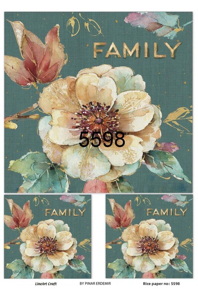 LİNEART ورق ديكوباج نحاسي - رقم: 5598, 29X42 سم