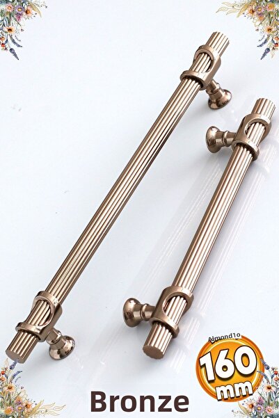 Badem10 Arsin Bronz Mâner metalic 160 Mm-16 Cm Ușă dulap Mobilier Bucătărie S...