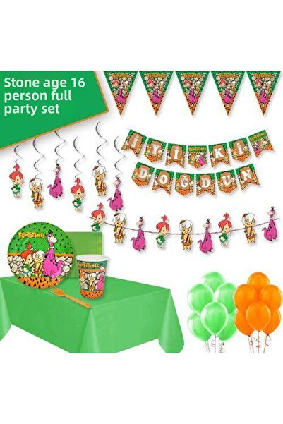 Parti Dükkanım مجموعة الحفلات الاقتصادية من العصر الحجري لـ 16 شخصًا