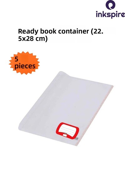 inkspire 5 Transparent White Bookshelves - Adjustable, Labeled and Self-Adhesive Edge Bookshelves