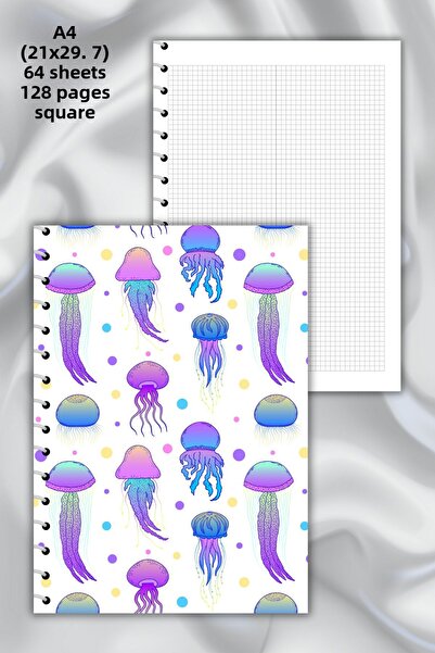 daily notebook دفتر ملاحظات مدرسي مقاس A4 - 64 ورقة (21x29,7 سم)