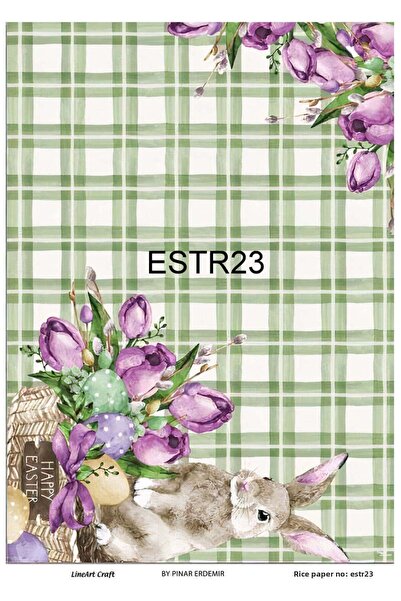 LİNEART ورق ديكوباج نحاسي Lineart رقم: ESTR23