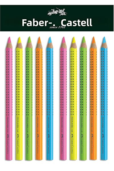 Faber Castell مجموعة أقلام تمييز خشبية مكونة من 10 قطع