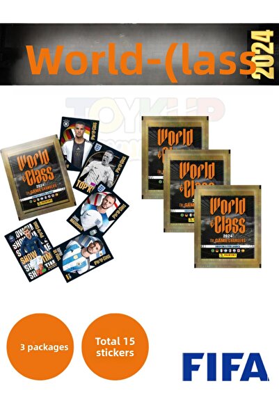 Panini مجموعة ملصقات FIFA World Class 2024 مكونة من 3 قطع