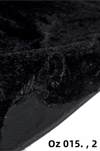 Pababo Plush Fabric 170 cm Wide (100% Local) Bright Black