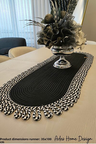 ADES HOME DESİGN Jute, Runner, Placemat, Plate, Table Cloth, Coffee Table Clo...