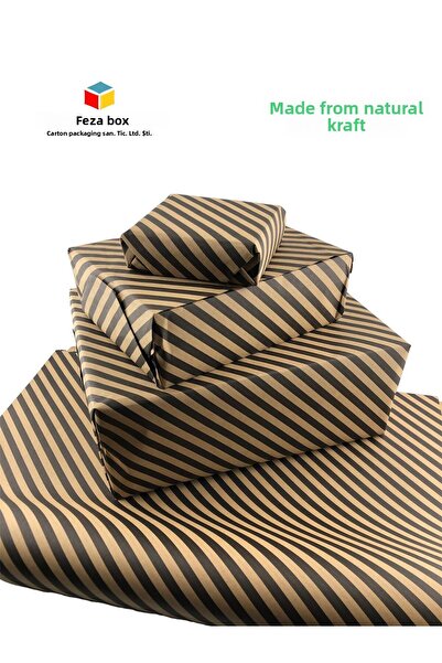 Feza Kutu Package Paper Kraft Paper Wrapping Paper Gift Paper New Year's Dowry Packaging Paper 70x100 (10 PCS)