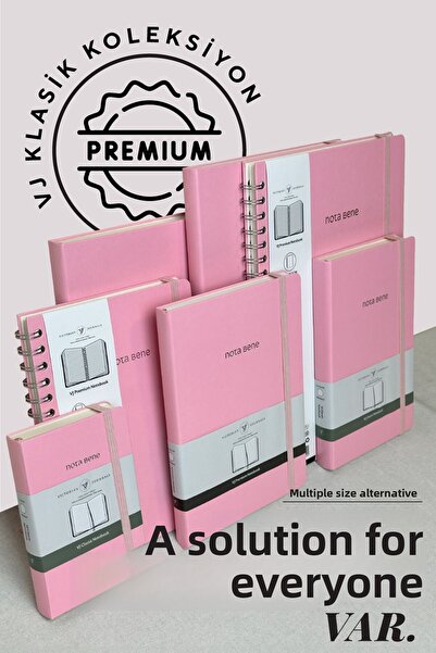 Victoria's Journals دفتر ملاحظات كلاسيكي بغطاء صلب من Nota Bene، مقاس 19x25 سم، مخطط