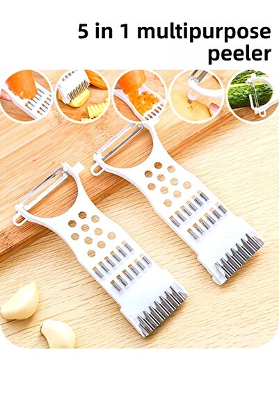 ARVALE مجموعة متعددة الوظائف مكونة من 4 قطع متعددة الألوان مكونة من 5 قطع - تمزيق وتقطيع وتقشير ونحت وقطع