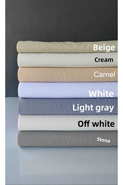sarra Gardenia Plain Fabric - Πέτρα