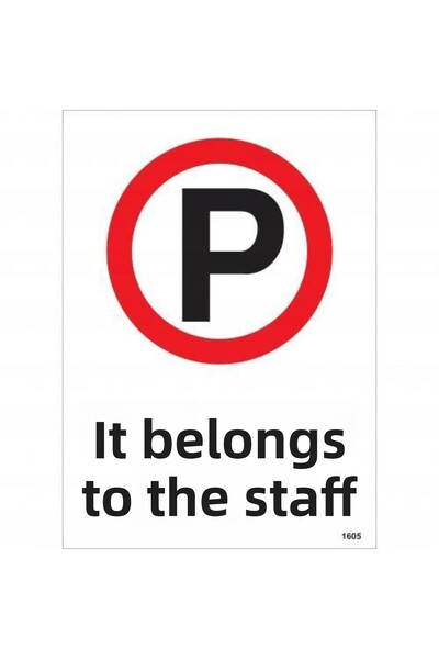 BilfolD Belong to the Staff Warning Sign 25x35 CODE:1605