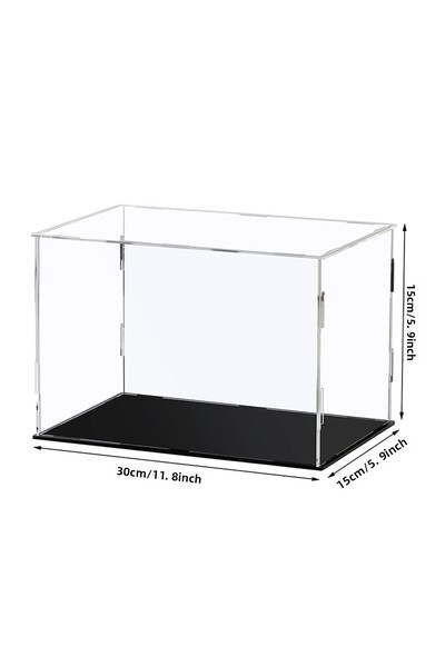 Choice صندوق عرض شفاف من الأكريليك مقاس 30 × 15 × 15 سم مقاوم للغبار لسيارات الألعاب والشاحنات والشاحنات الصغيرة ومجموعة صناديق التخزين