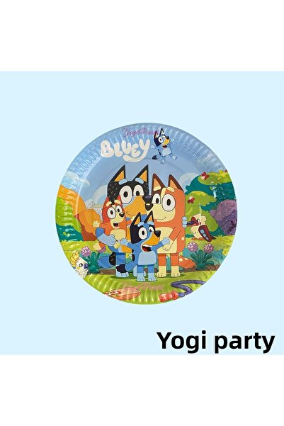 Yogi parti Bluey 8 τμχ εμπριμέ πιάτο για πάρτι γενεθλίων