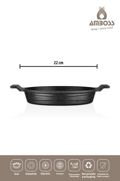 Amboss 9 Pieces Siesta Stainless Steel Storage Container Sahan Set & Crepe Pan