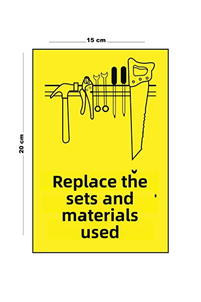 Lucena أبلى بدلة ومواد معدنية تستخدم 15 سم × 20 سم علامة تحويل تحذيرية