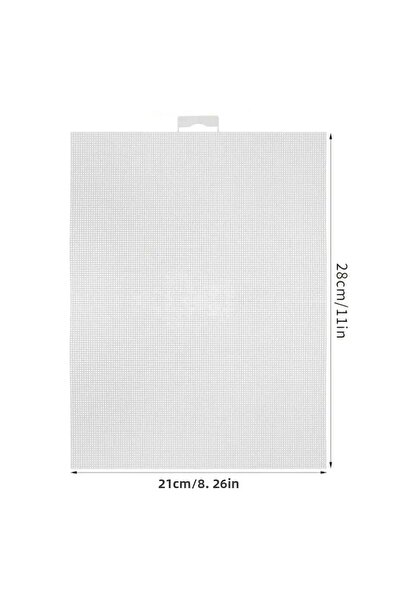 OZN AKSESUAR Placă de pânză din plastic pentru ochi subțiri alb, prelucrare, ornament, fabricare breloc etc.