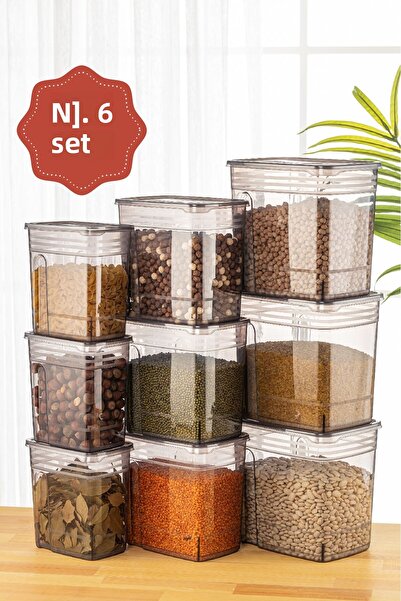 Vienev حاوية تخزين طعام كبيرة الحجم مكونة من 9 قطع 3x (5.5 3.5 2 لتر) أنثراسايت