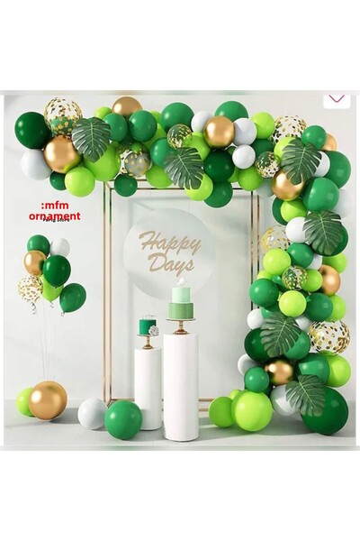 MFM Party Mixed Color Chain Balloon Birthday Set