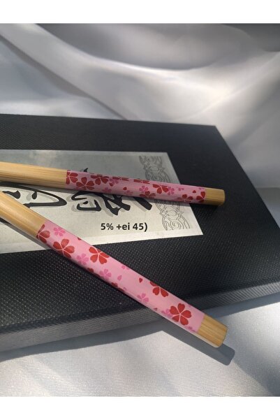 Tam Seramik Japanese Bamboo Chopstick Pink Floral Pattern 1 Pair