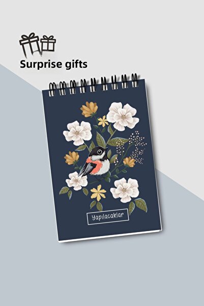 Eldesen Tasarım دفتر ملاحظات مقاس A6، غطاء من الورق المقوى المرن، دفتر ملاحظات صغير