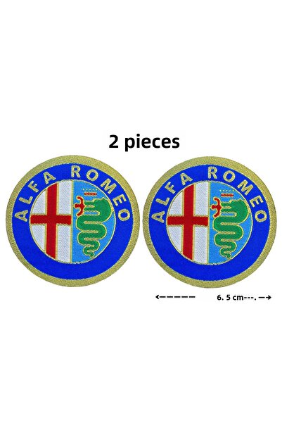 Megas Etiket شعار "Alfa Romeo" المنسوج الملتصق بالحديد