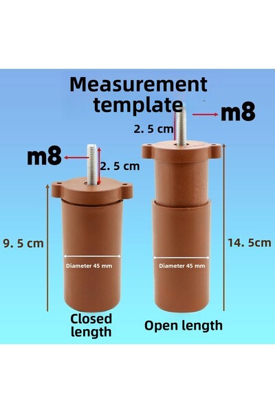 Badem10 Cedar Set 12 Mobilier Canapea Baza Canapea Tv Unit Canapea extensibila Picioare Suport 12 Cm Picioare Maro