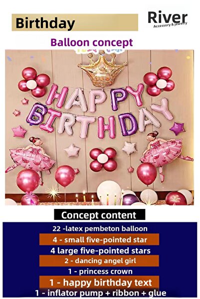 Nehir مجموعة بالونات للاحتفال بعيد الميلاد (بالون العمر الفضي + هدية مضخة)