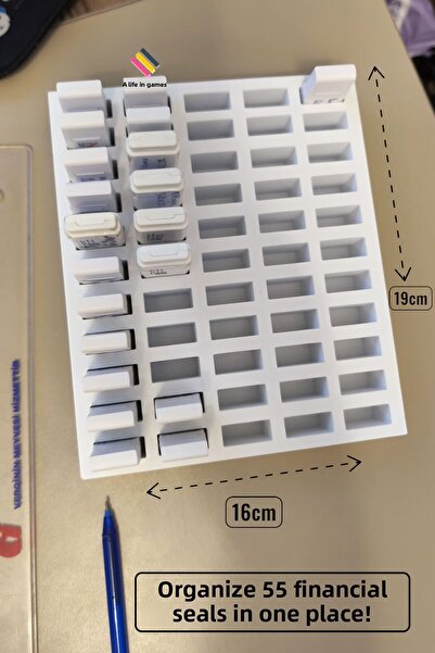 a life in games E-Signature & E-Seal Organizer- Financial Advisor / Accountant 55-Eye Flash Memory Holder Desktop Office