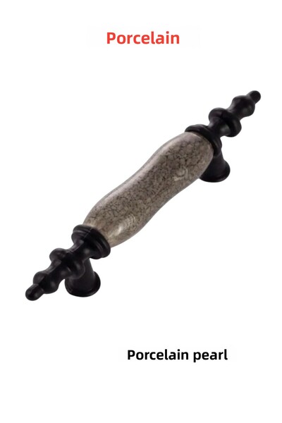 Porcellana Perla (9,6 cm) Capac din porțelan Dulap Sertar Baie Bucătărie Mâne...